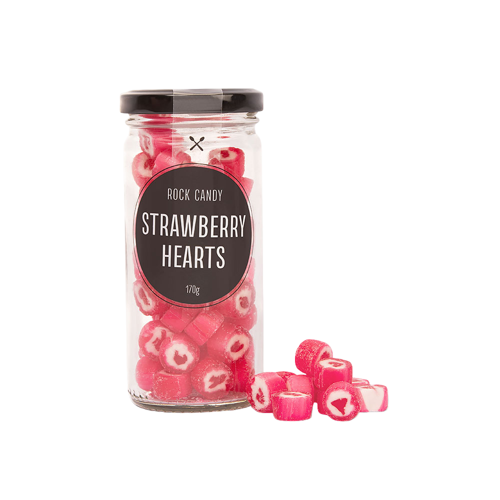 Strawberry Love Hearts 170g