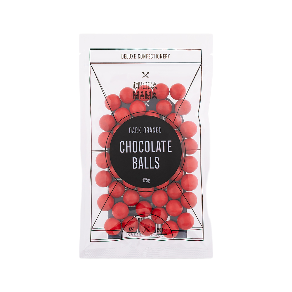 Dark Orange Chocolate Balls 125g