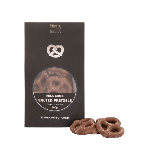 Milk Chocolate Salted Pretzels 100g