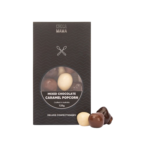 Mixed Chocolate Caramel Popcorn 125g