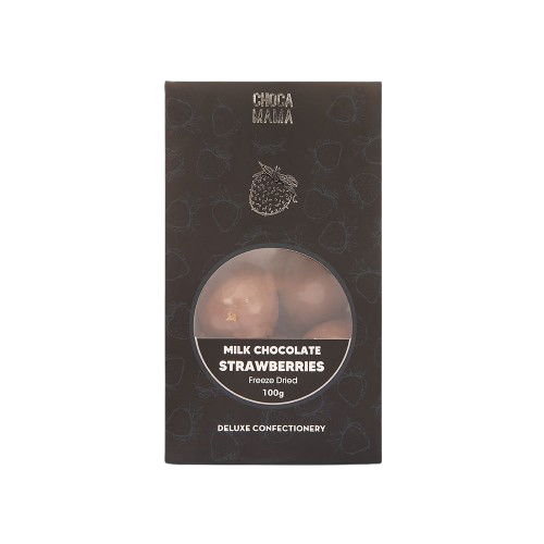 Milk Chocolate Freeze Dried Strawberries 100g