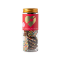 Novelty Cylinder Speckled milk Chocolate Buttons 150g