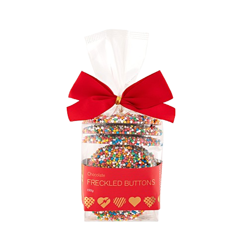Chocolate Freckled Button 150g Red Ribbon