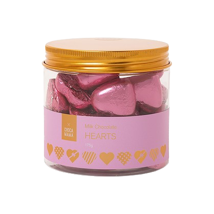 Foiled Hearts Tub 175g