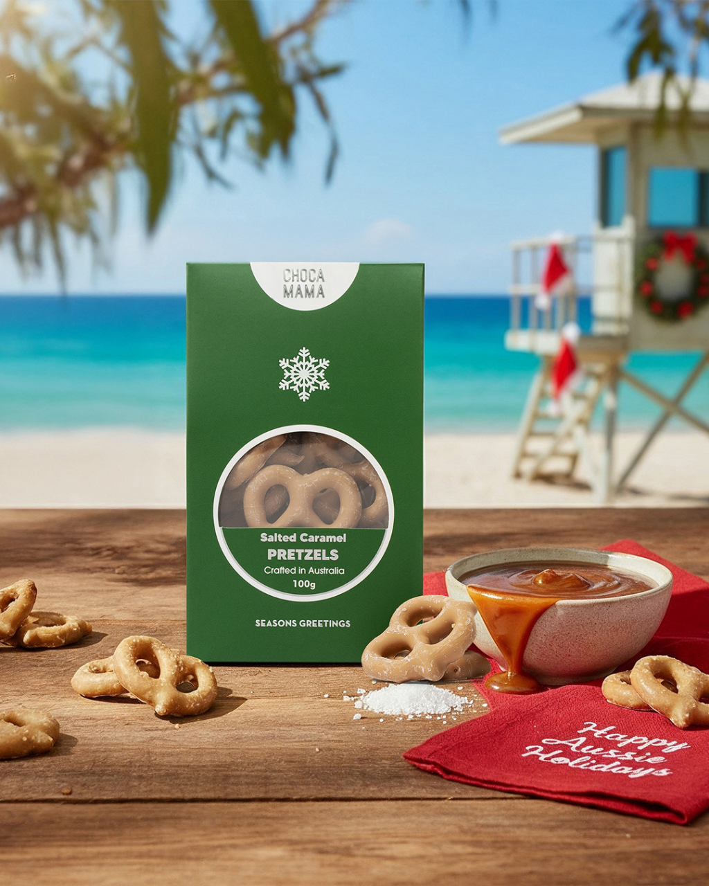 Salted Caramel Chocolate Pretzels 100g