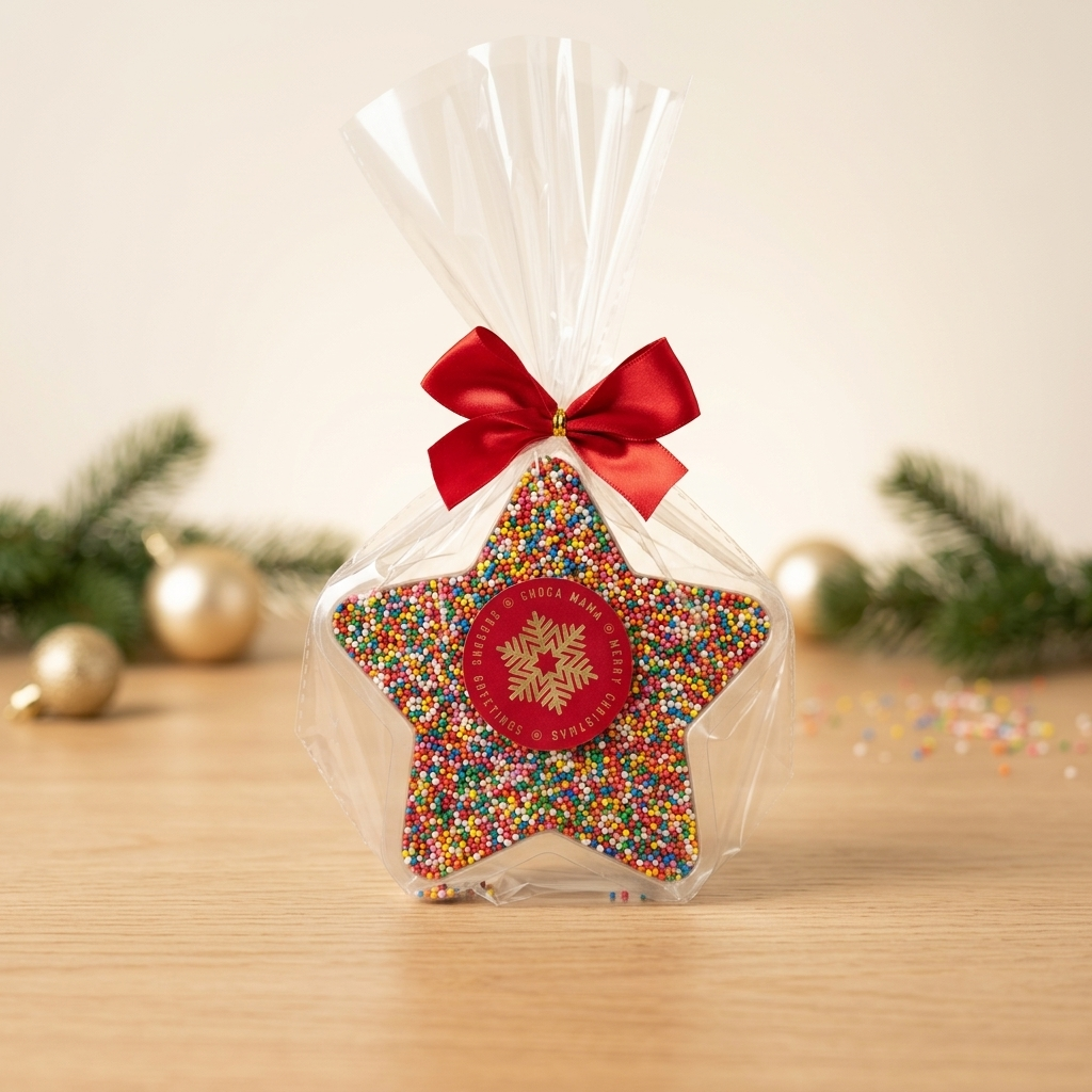 Milk Chocolate Christmas Freckled Star 100g